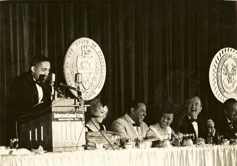 Wallace Terry, Janice Terry, Carl Rowan, Vivien Rowan, Vice President - big