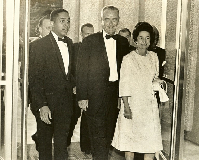 Wallace Terry, Vice President Lyndon B. Johnson, Lady Bird Johnson - big