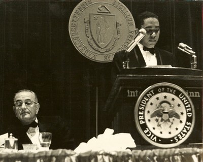 Vice President Lyndon Johnson, Wallace Terry - small