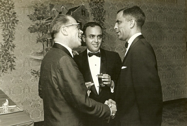 Senator Thomas Kuchel, Robert Novak, Ambassador Franklin Williams - big