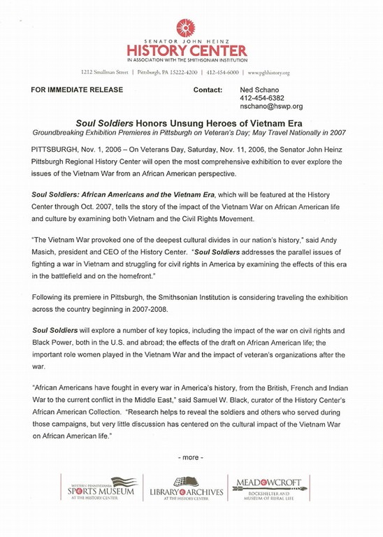 History Center Press Release - big