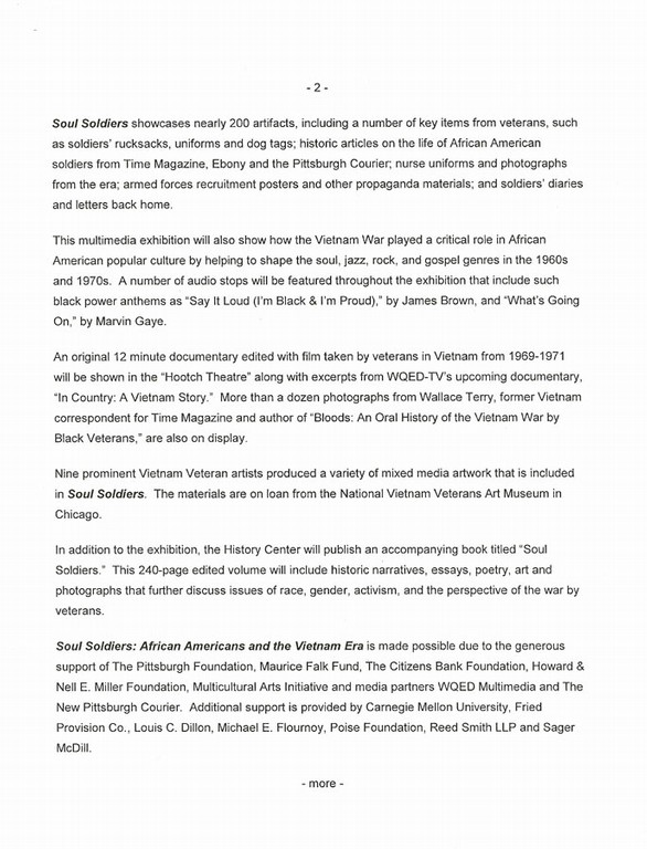 History Center Press Release Page 2 - big